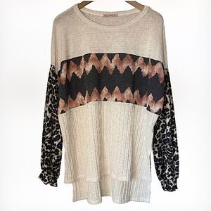 CES Femme Long Sleeve Boho Style Top Large